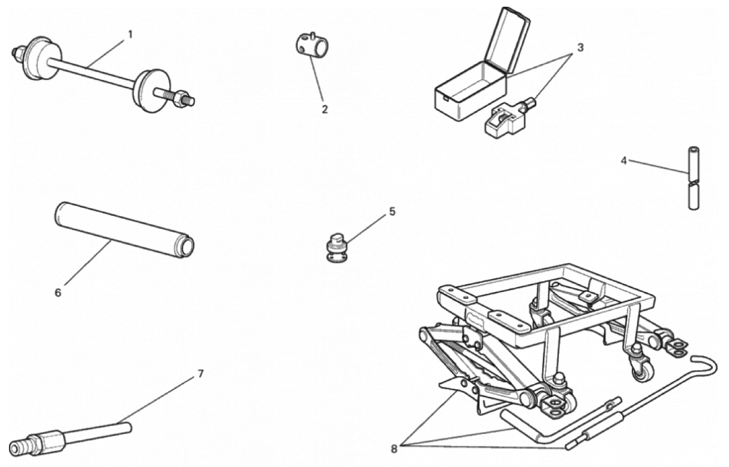 WORKSHOP SERVICE TOOLS, FRAME