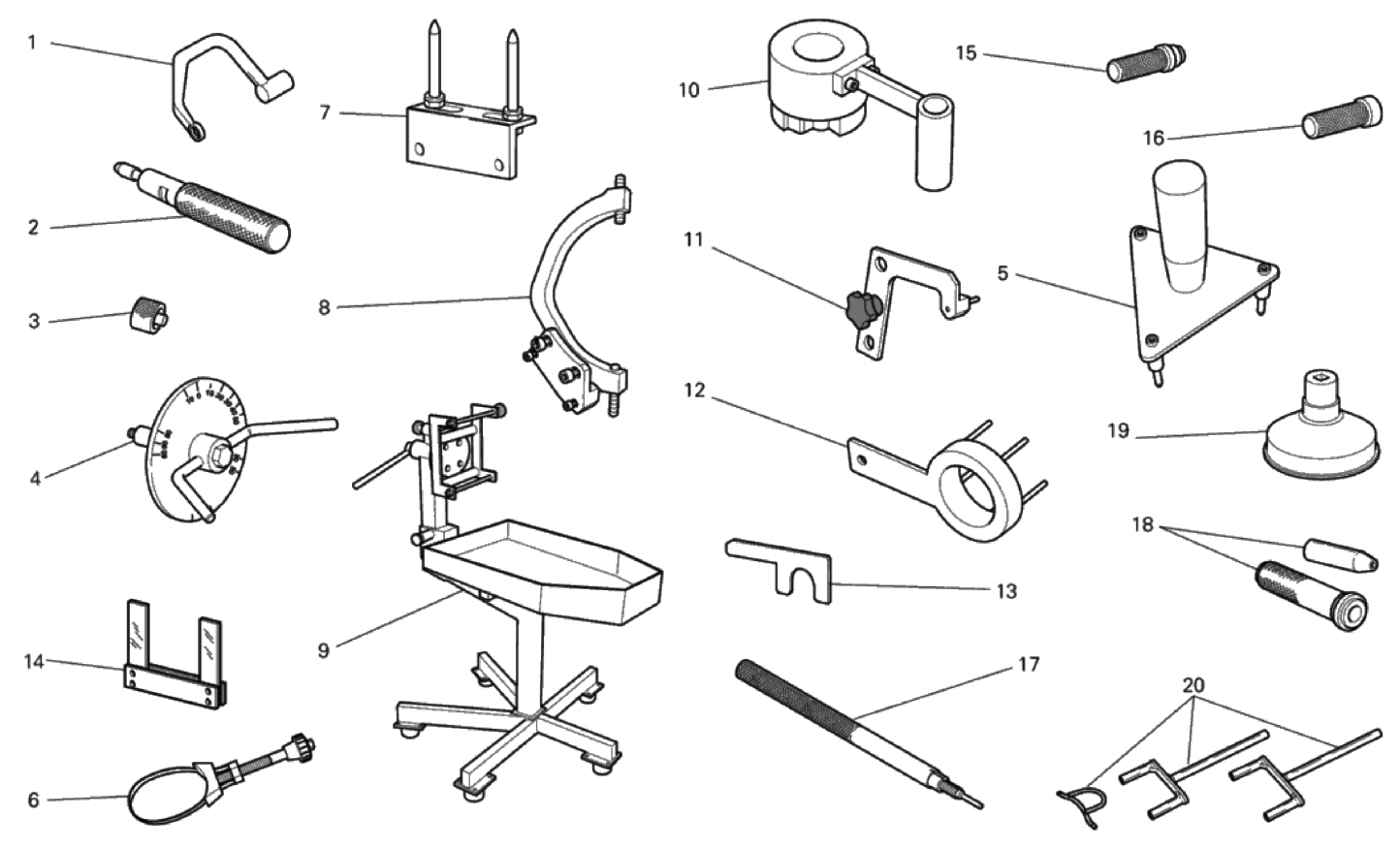 WORKSHOP SERVICE TOOLS, ENGINE