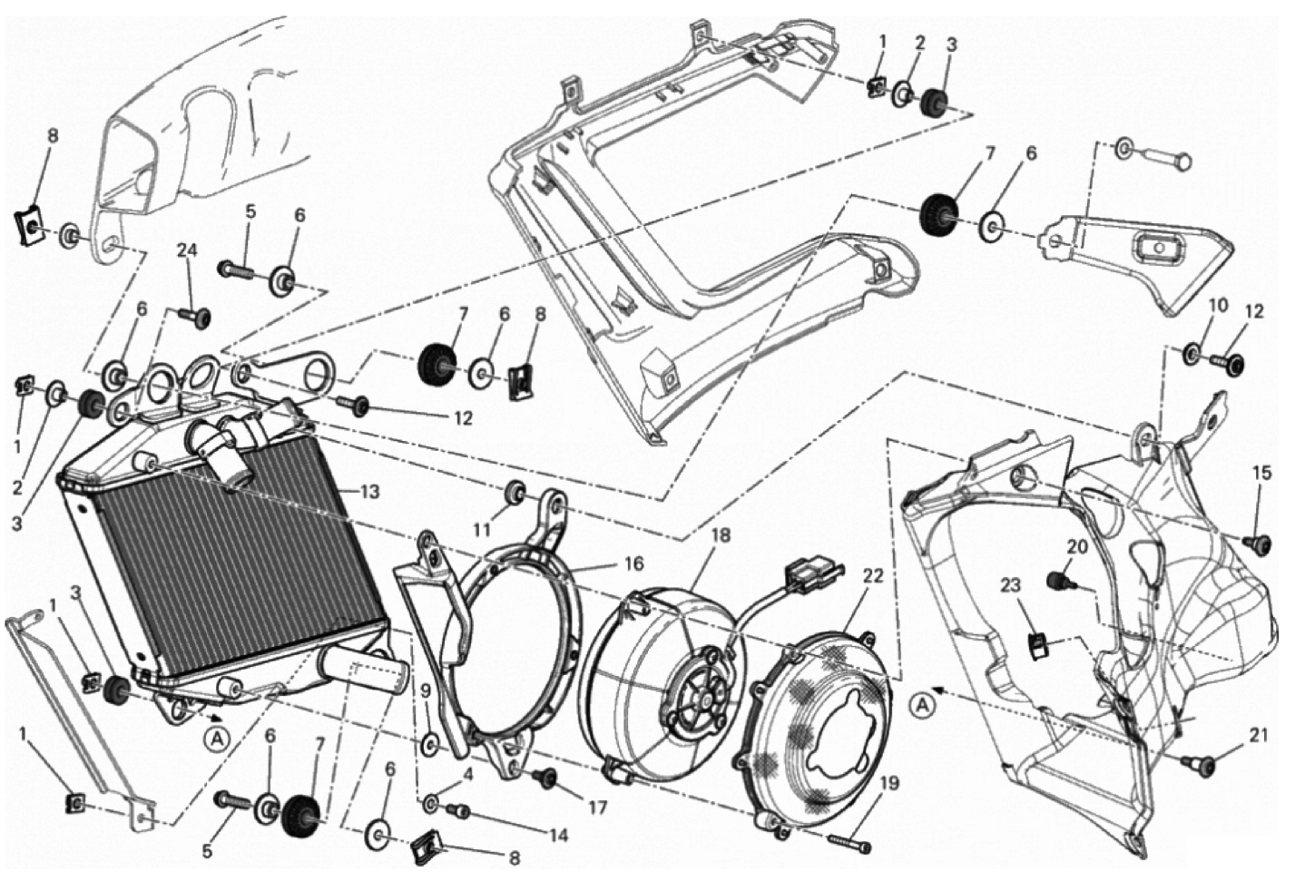 RADIATOR, WATER,RH 