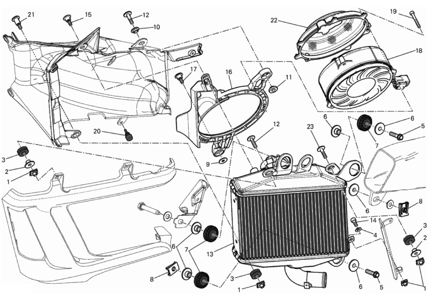 RADIATOR, WATER, LH 