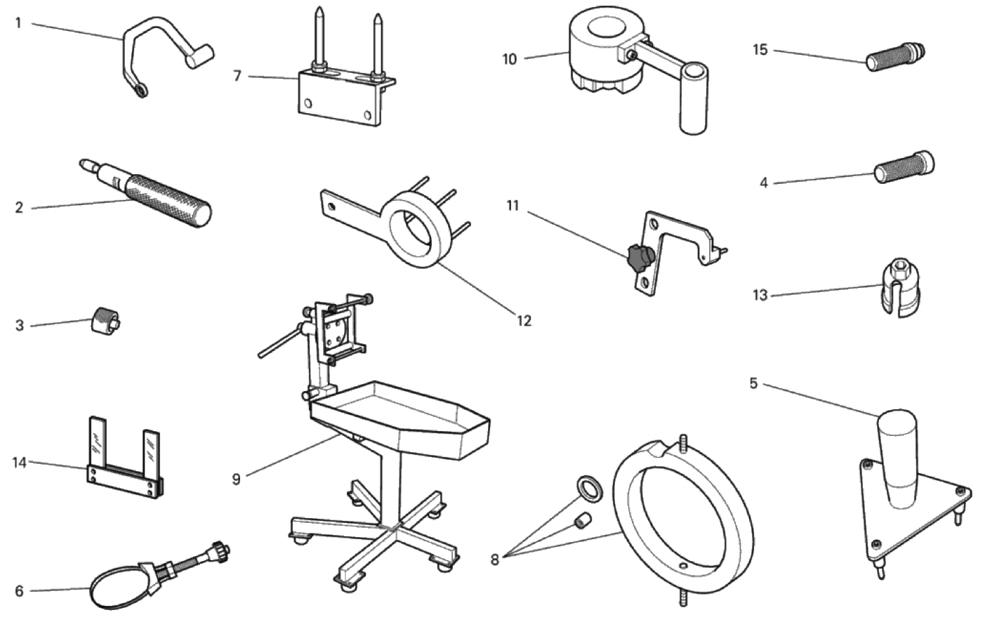 WORKSHOP SERVICE TOOLS, ENGINE