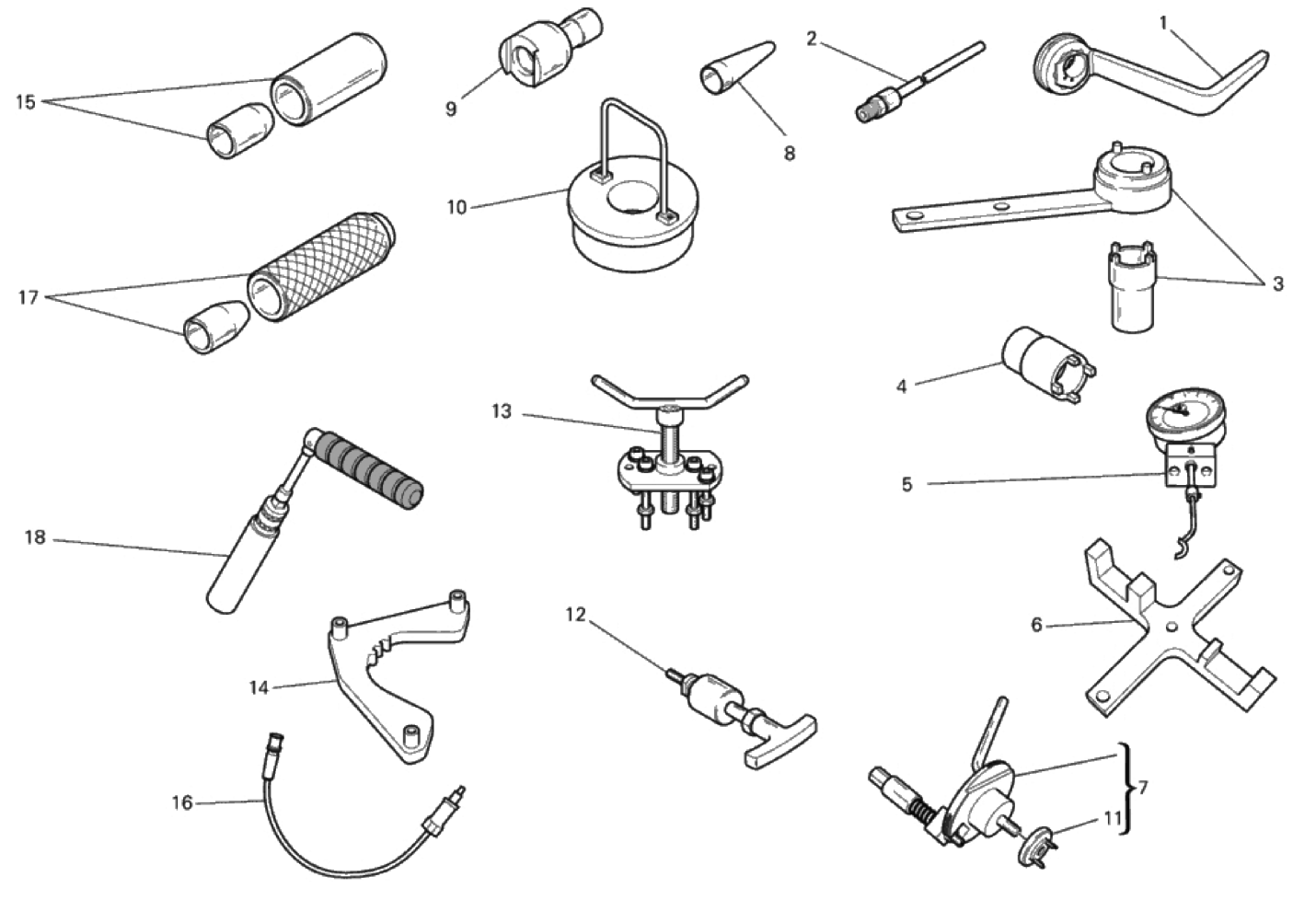 WORKSHOP SERVICE TOOLS, ENGINE