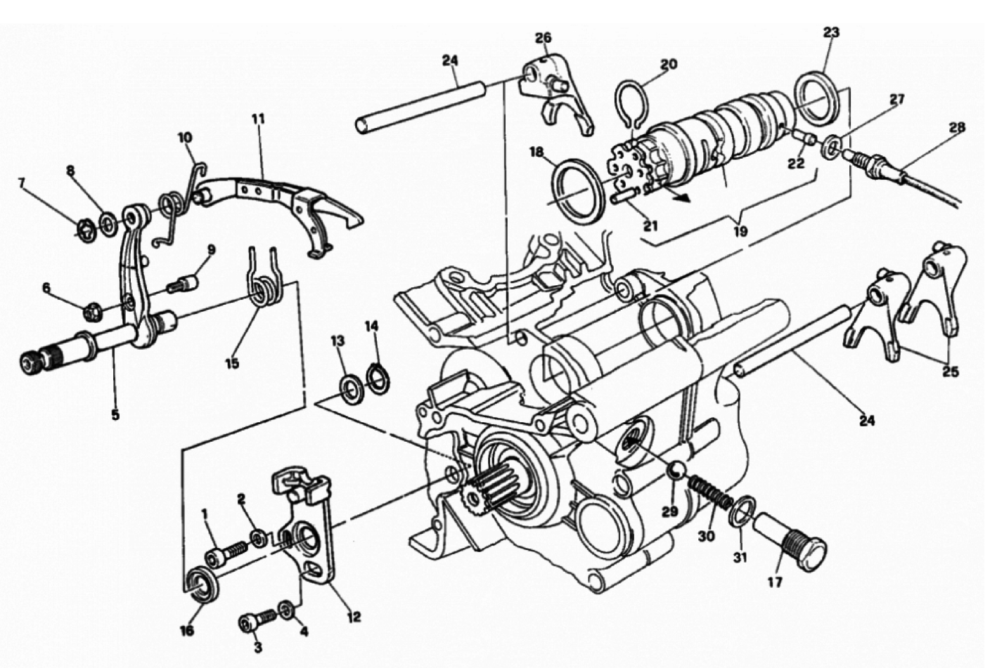 GEAR CHANGE MECHANISM