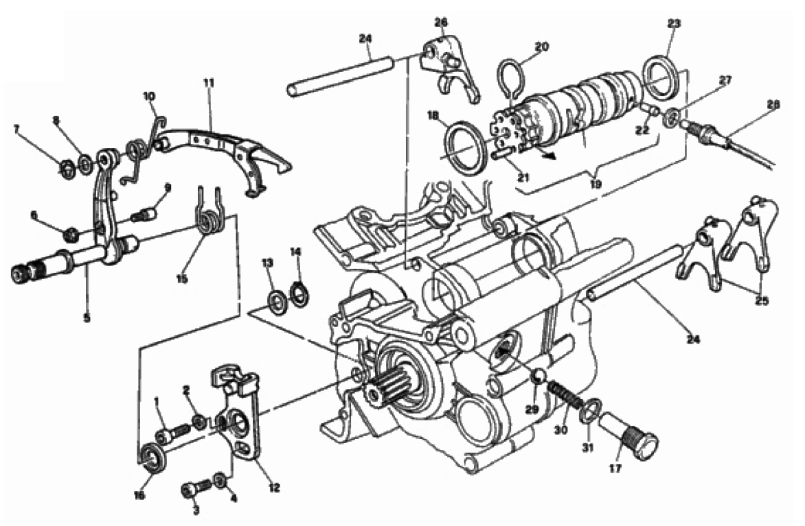 GEAR CHANGE MECHANISM