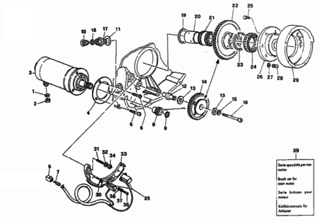 GENERATOR - STARTING MOTOR