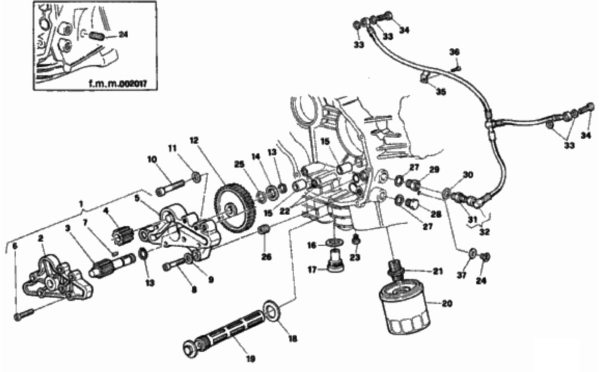 OIL PUMP - FILTER DUAL SEATER