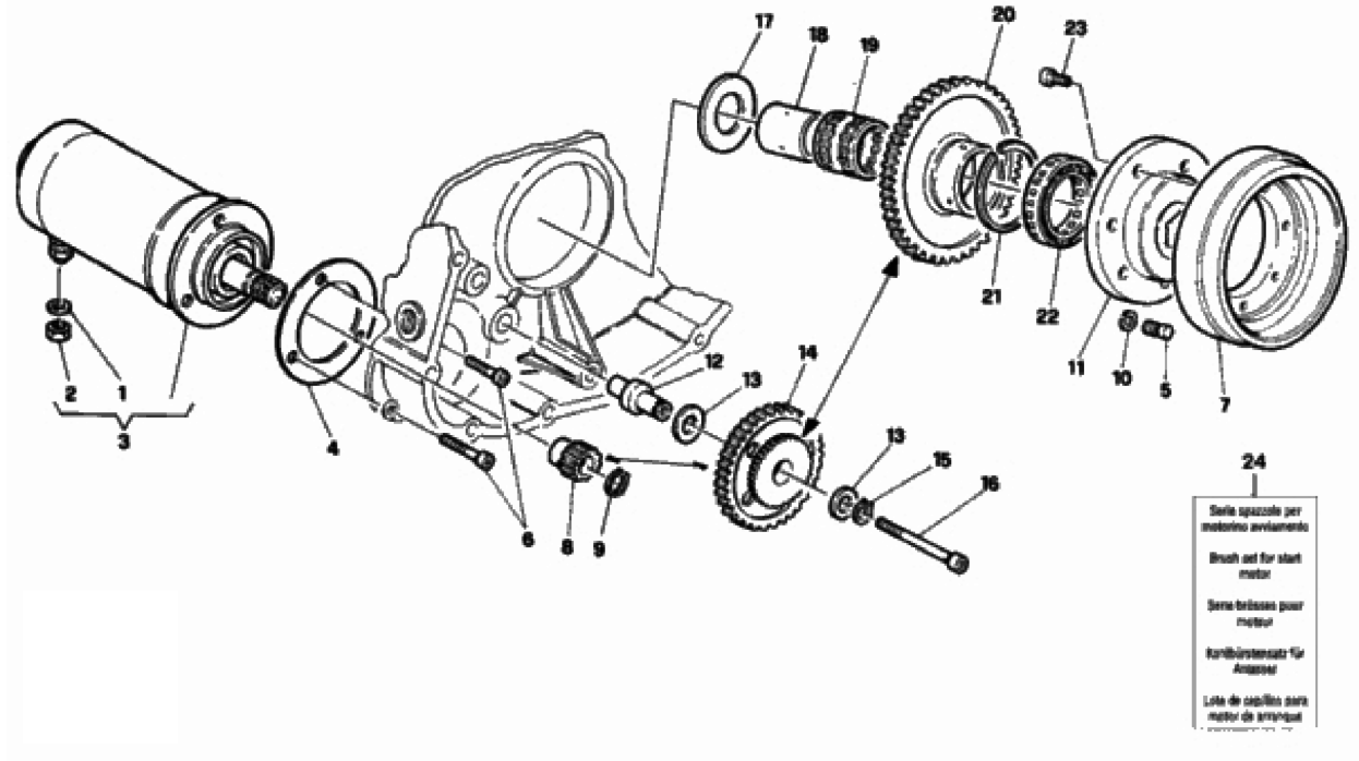 GENERATOR - STARTING MOTOR