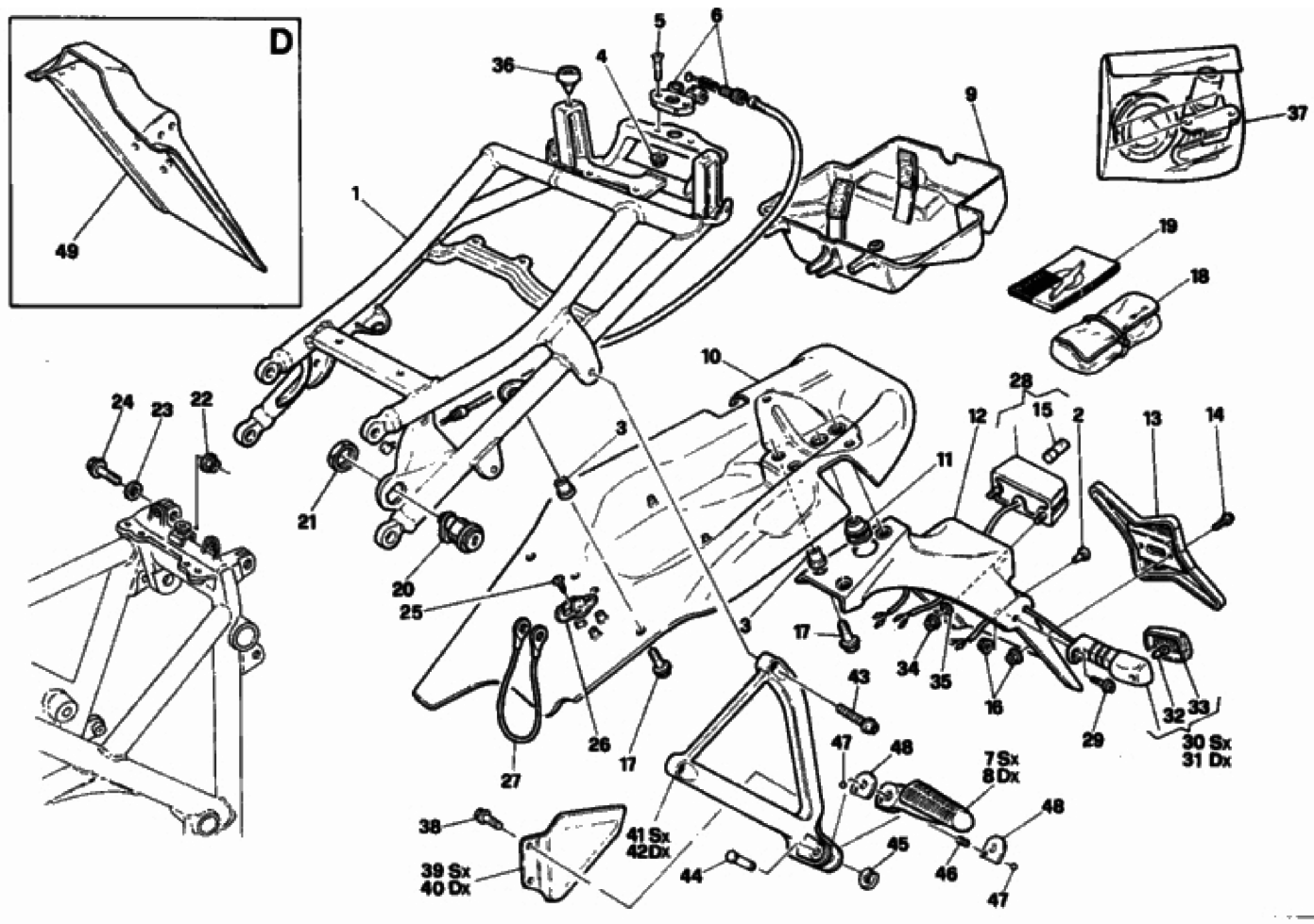 REAR FRAME BIPOSTO