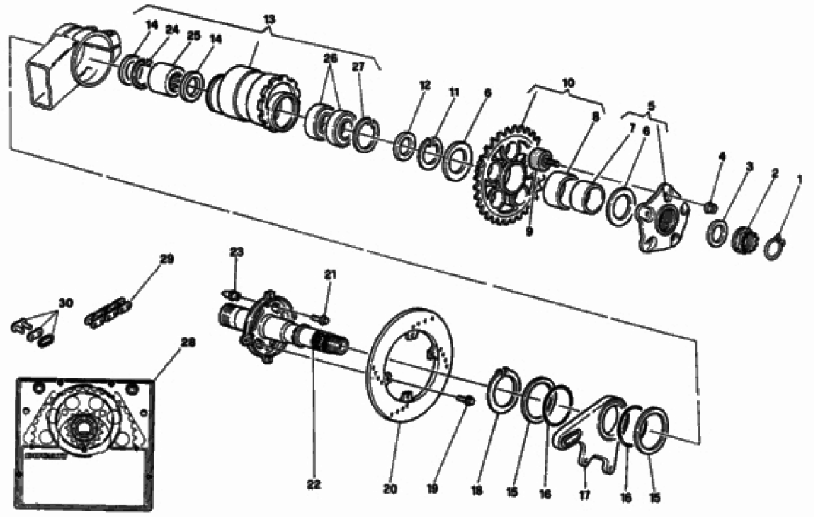 HUB, REAR WHEEL 