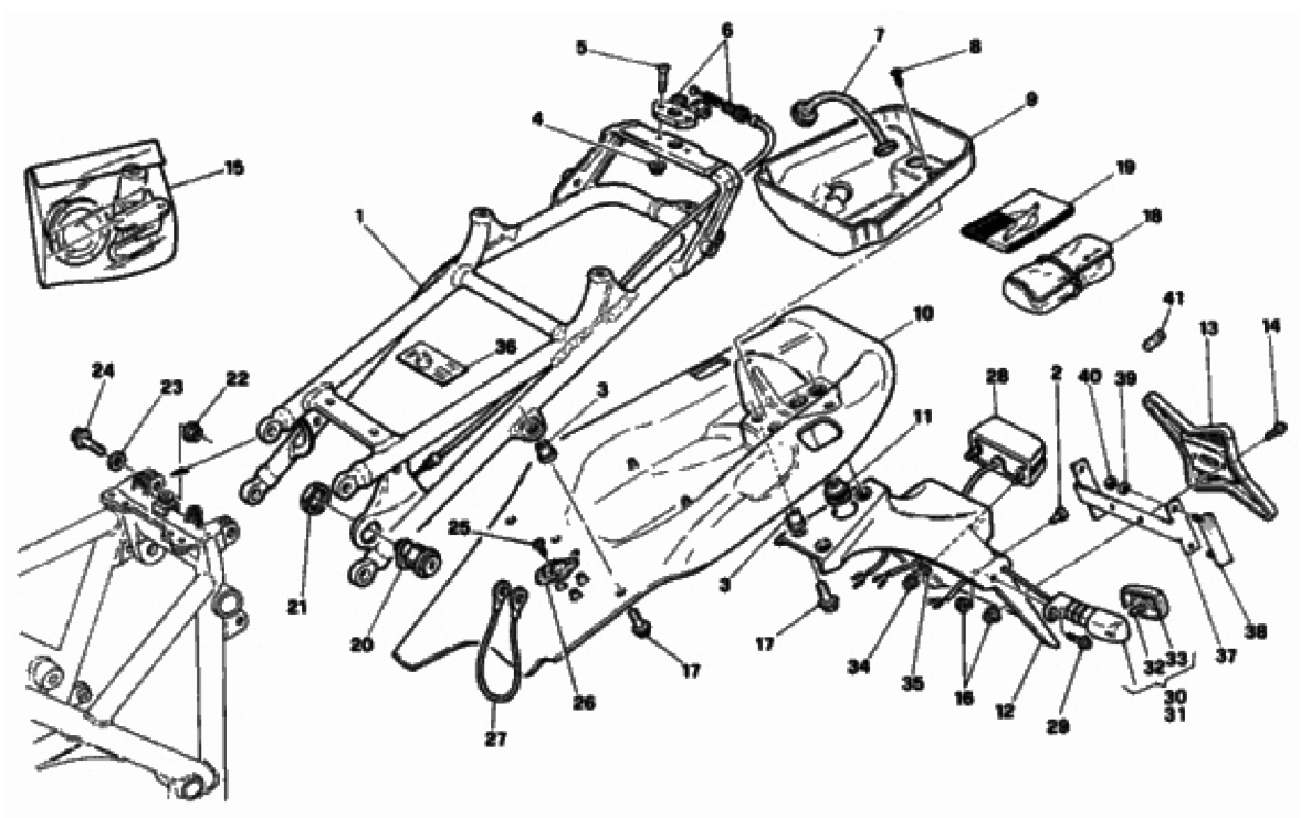 REAR FRAME FM >003096 