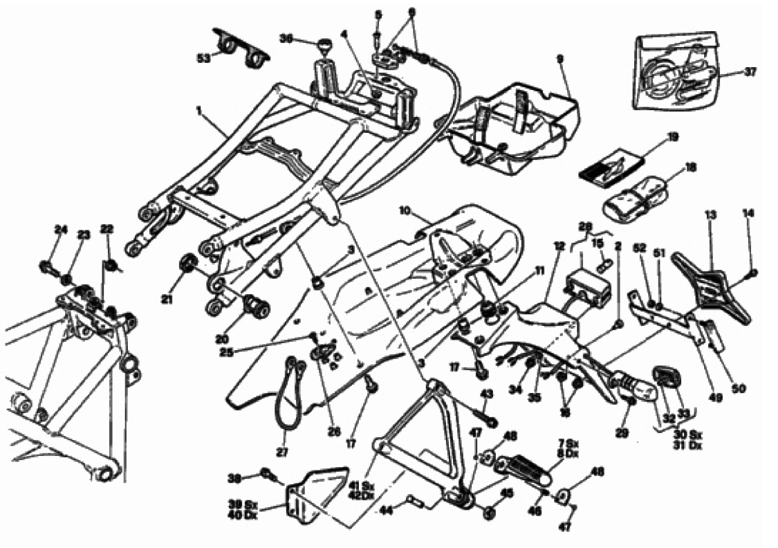 REAR FRAME DM003097> 