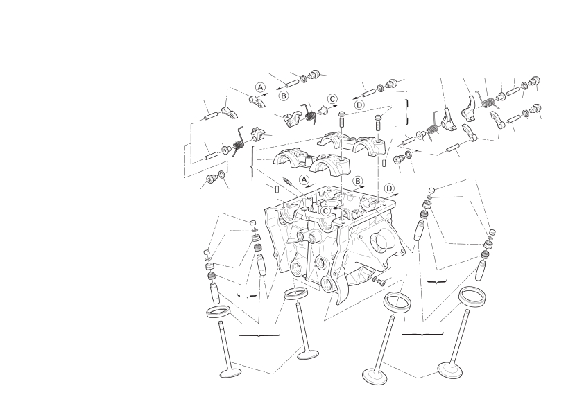 Vertical cylinder head