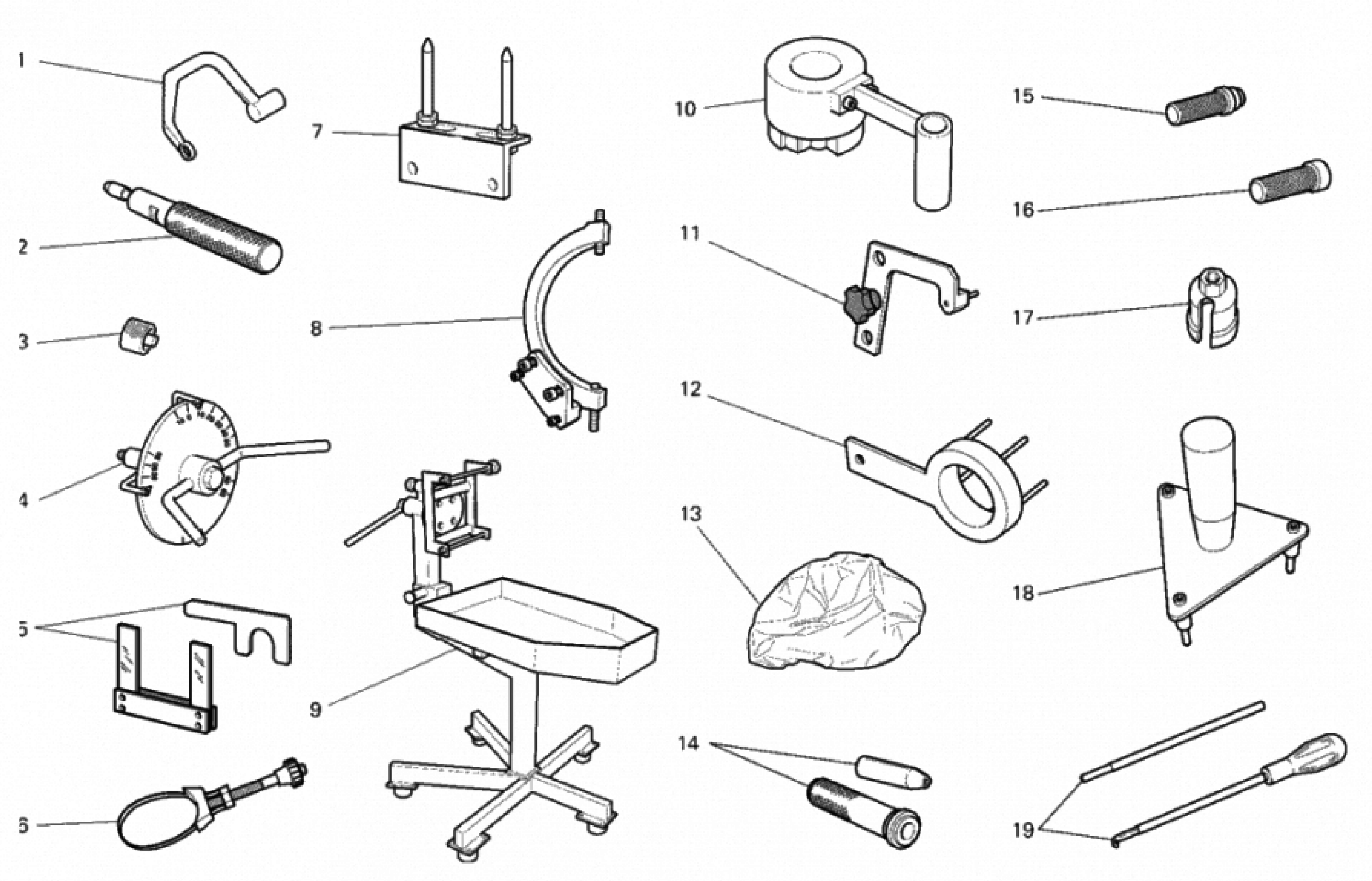 WORKSHOP SERVICE TOOLS, ENGINE I 