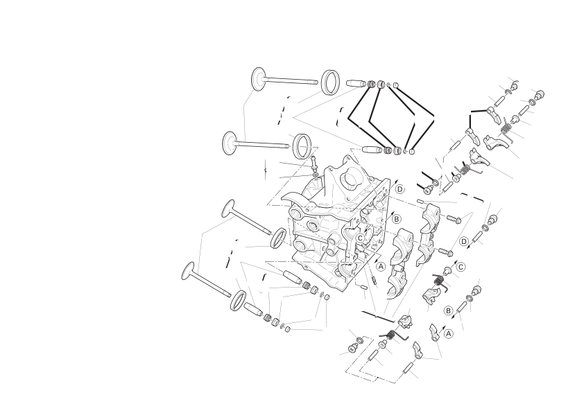 Horizontal cylinder head