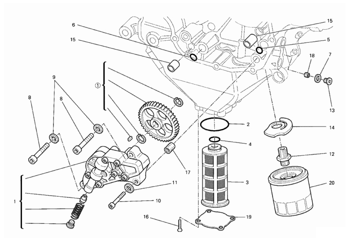FILTERS AND OIL PUMP