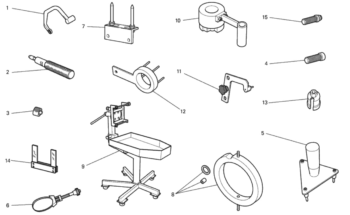 WORKSHOP SERVICE TOOLS, ENGINE 