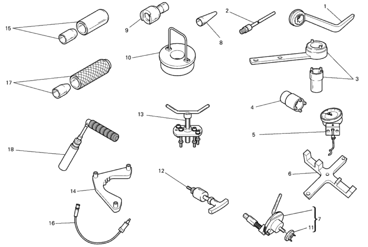 WORKSHOP SERVICE TOOLS, ENGINE 