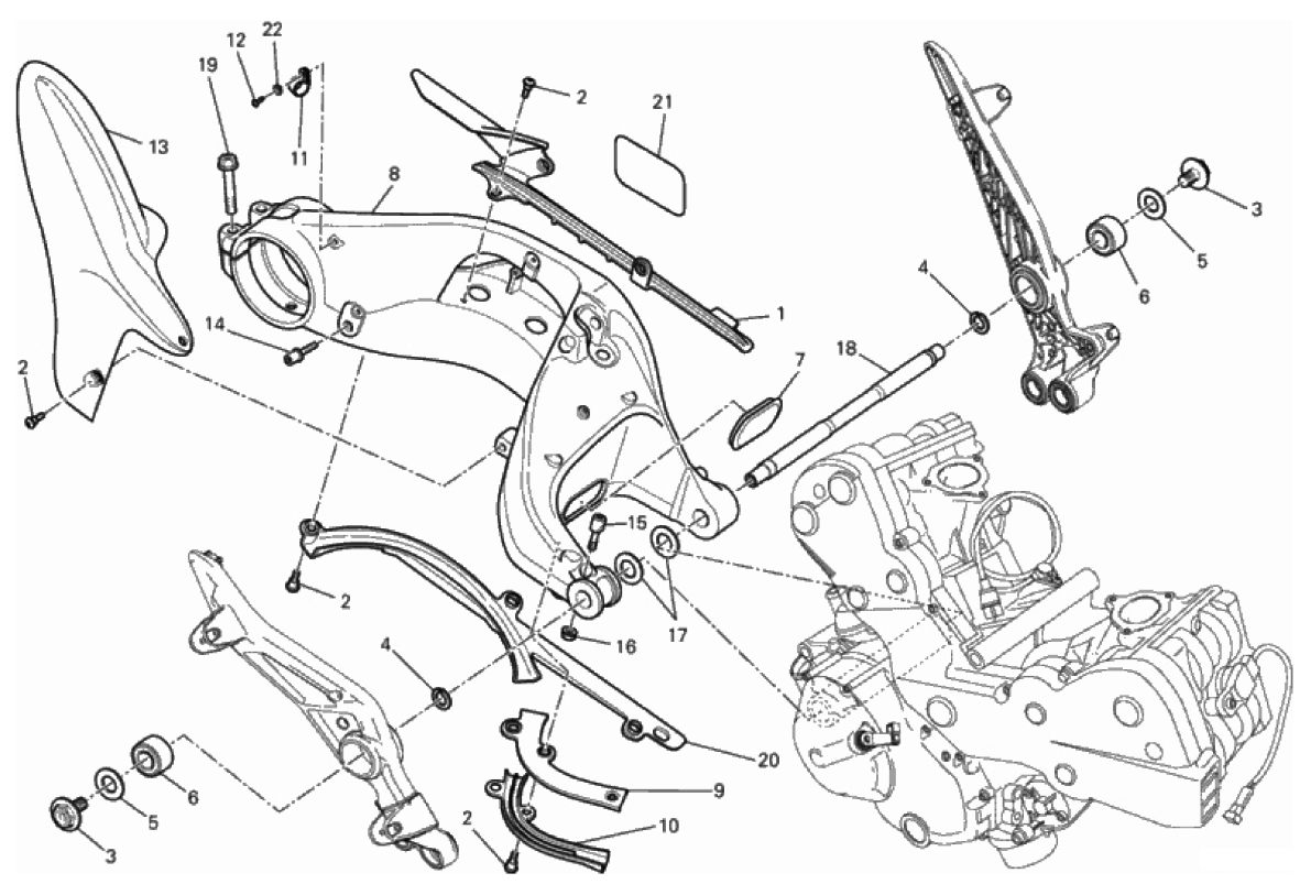 REAR SWINGING ARM 