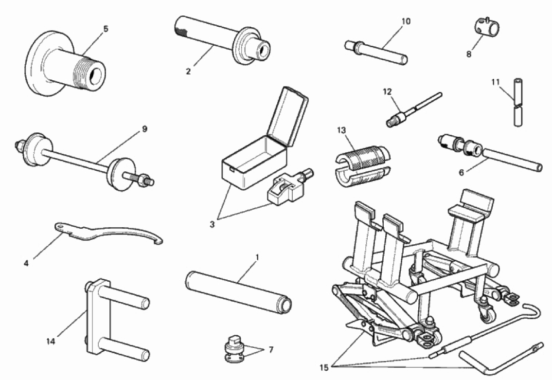 WORKSHOP SERVICE TOOLS, FRAME 