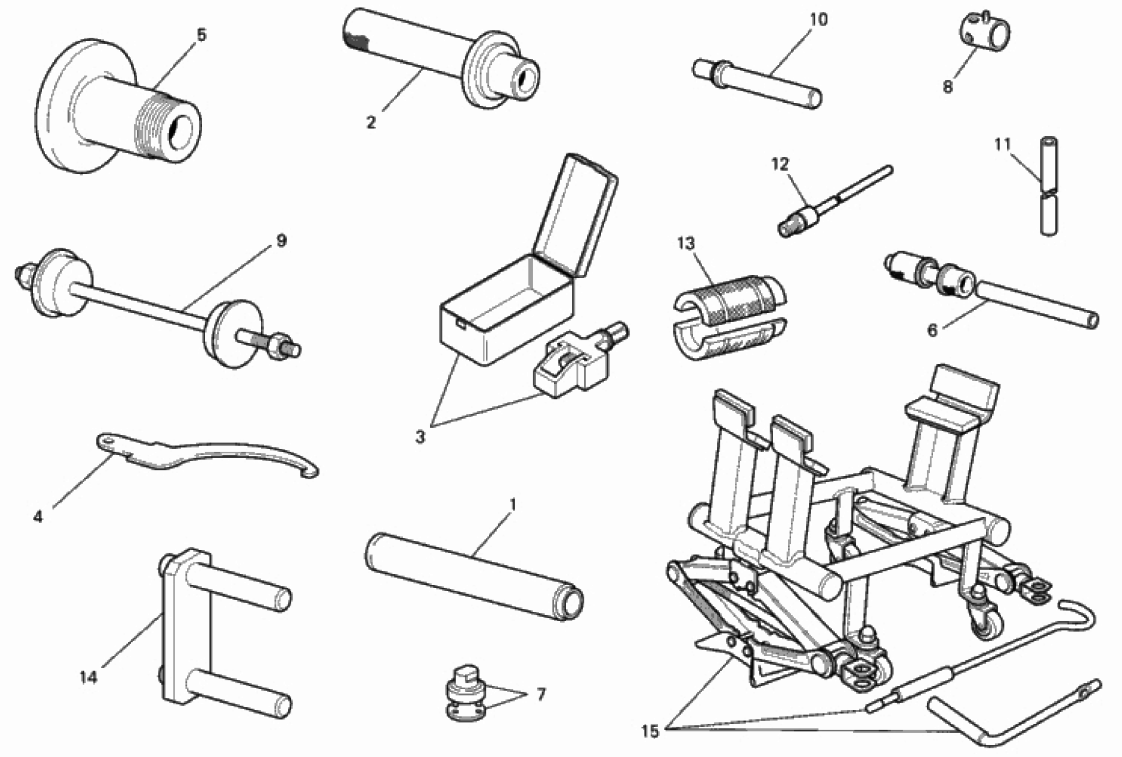 WORKSHOP SERVICE TOOLS, FRAME 