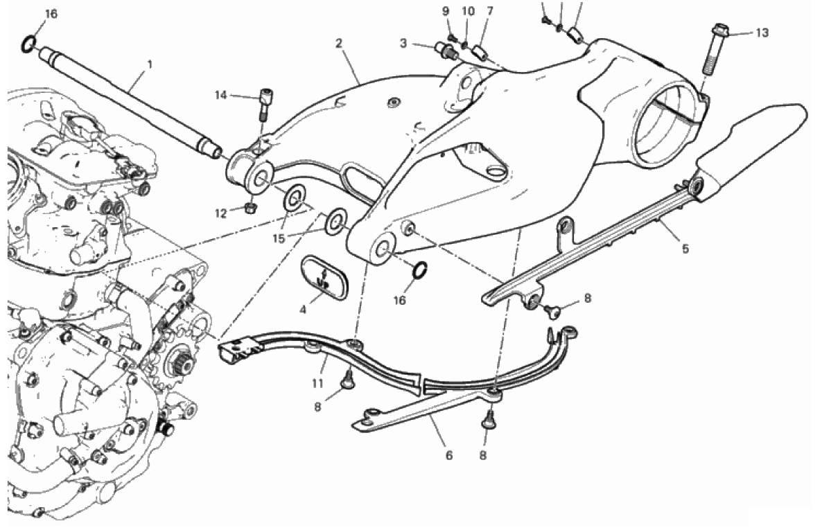 REAR SWINGING ARM 