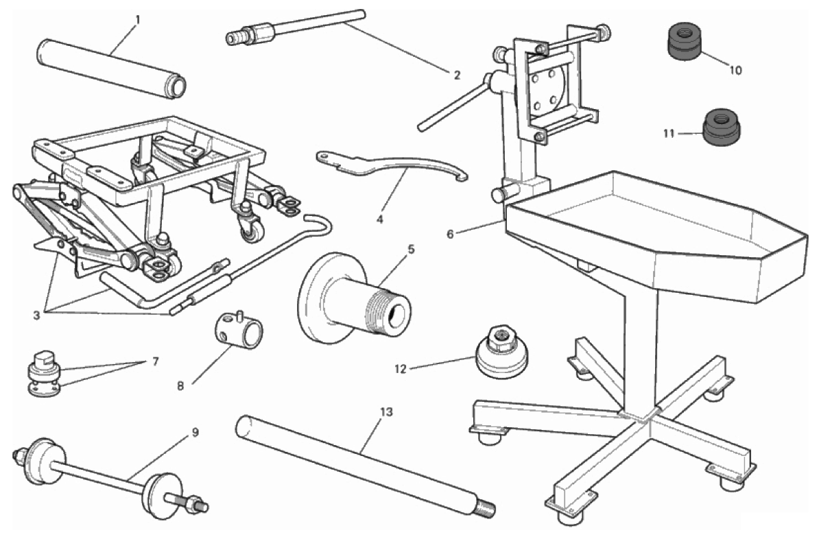 WORKSHOP SERVICE TOOLS (FRAME)