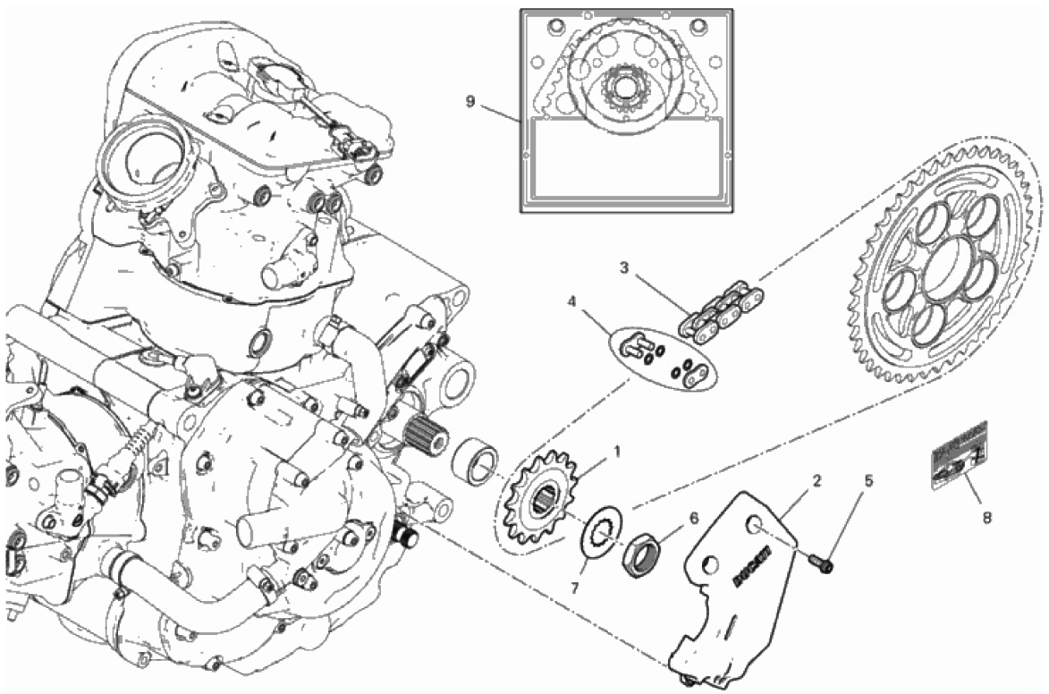 FRONT SPROCKET - CHAIN 