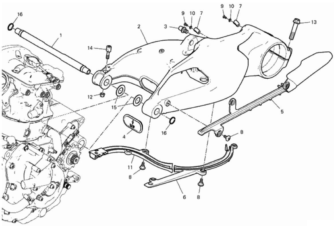 REAR SWINGING ARM 