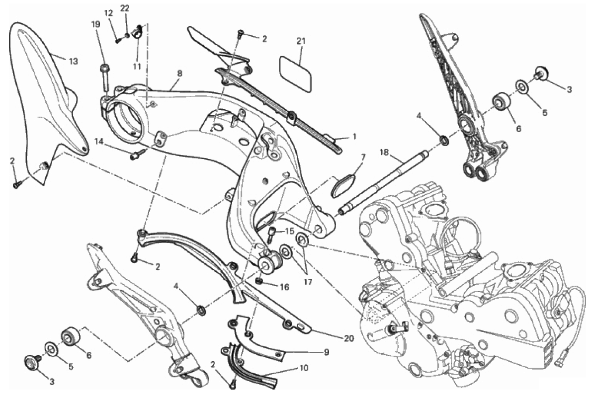 REAR SWINGING ARM 