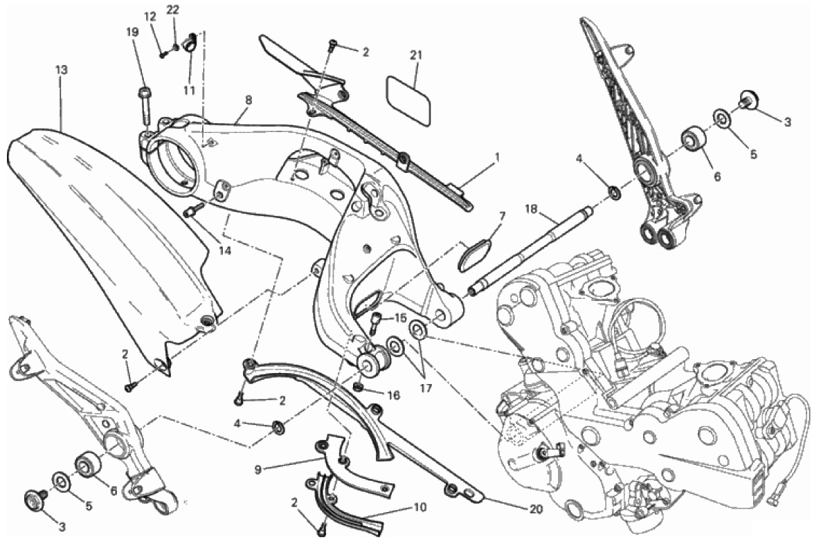 REAR SWINGING ARM 