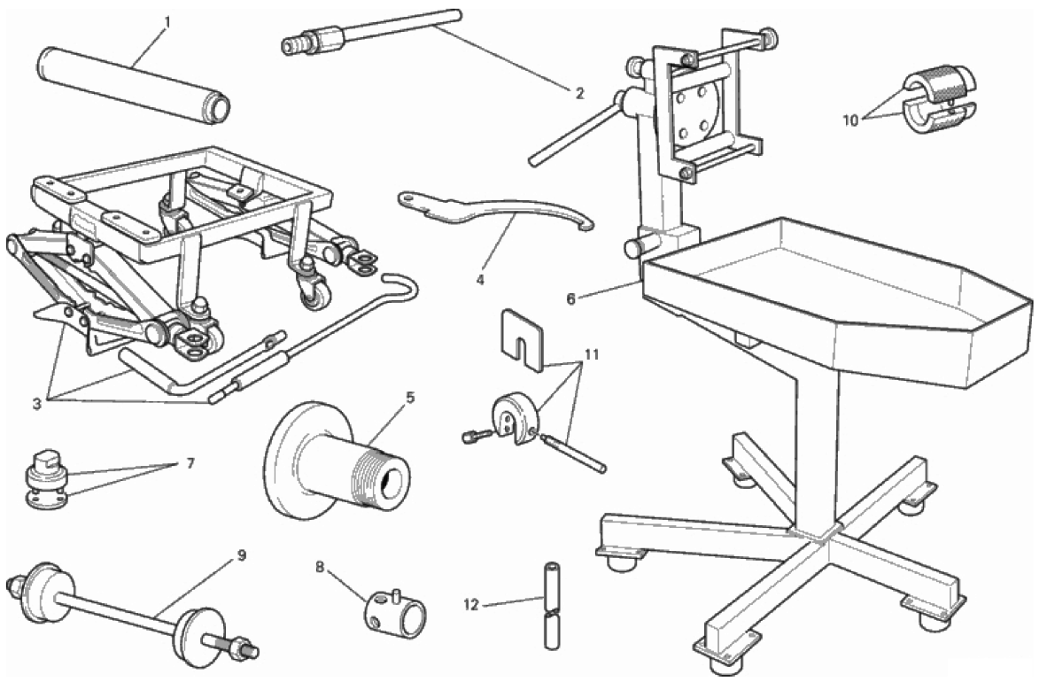 WORKSHOP SERVICE TOOLS (FRAME) 