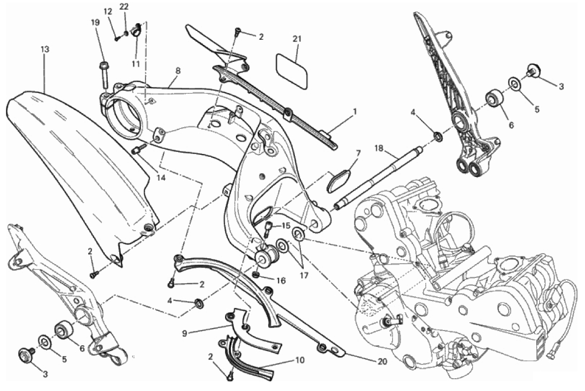 REAR SWINGING ARM 