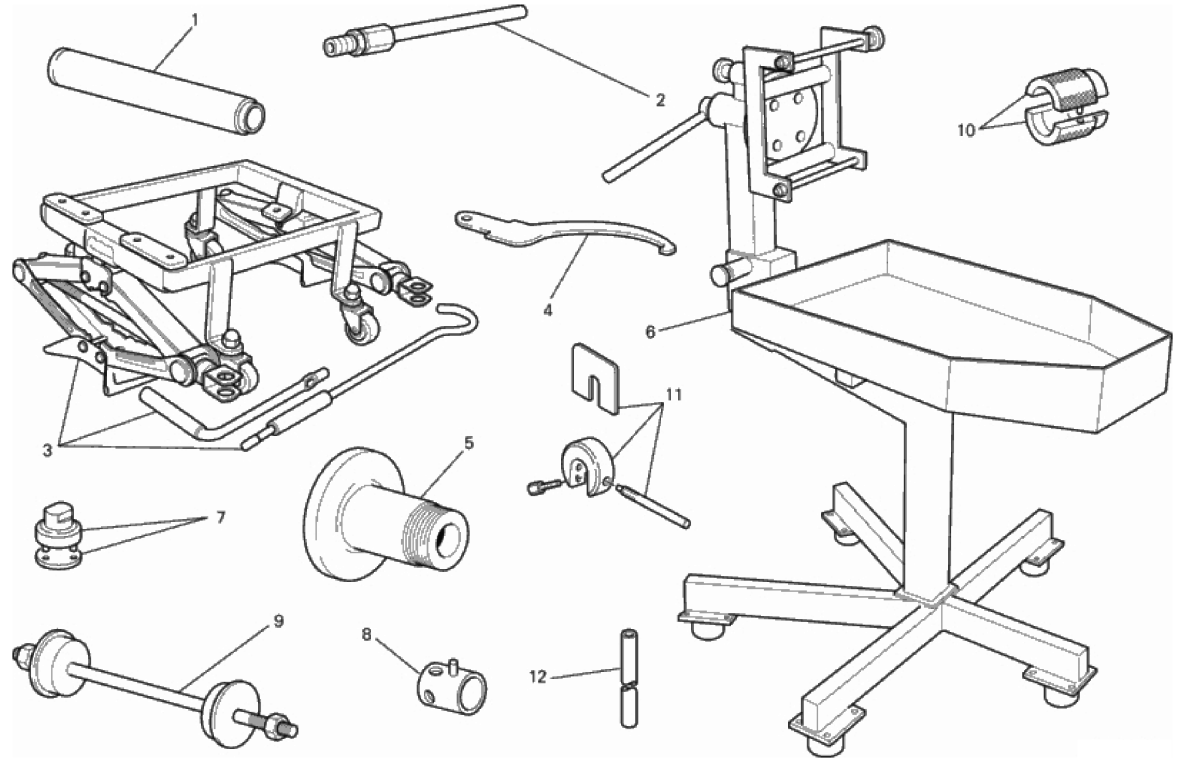 WORKSHOP SERVICE TOOLS (FRAME)