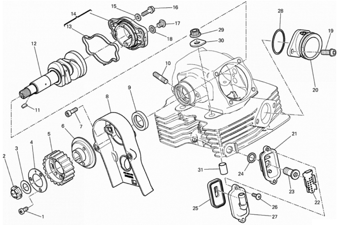 VERTICAL CYLINDER HEAD - TIMING 