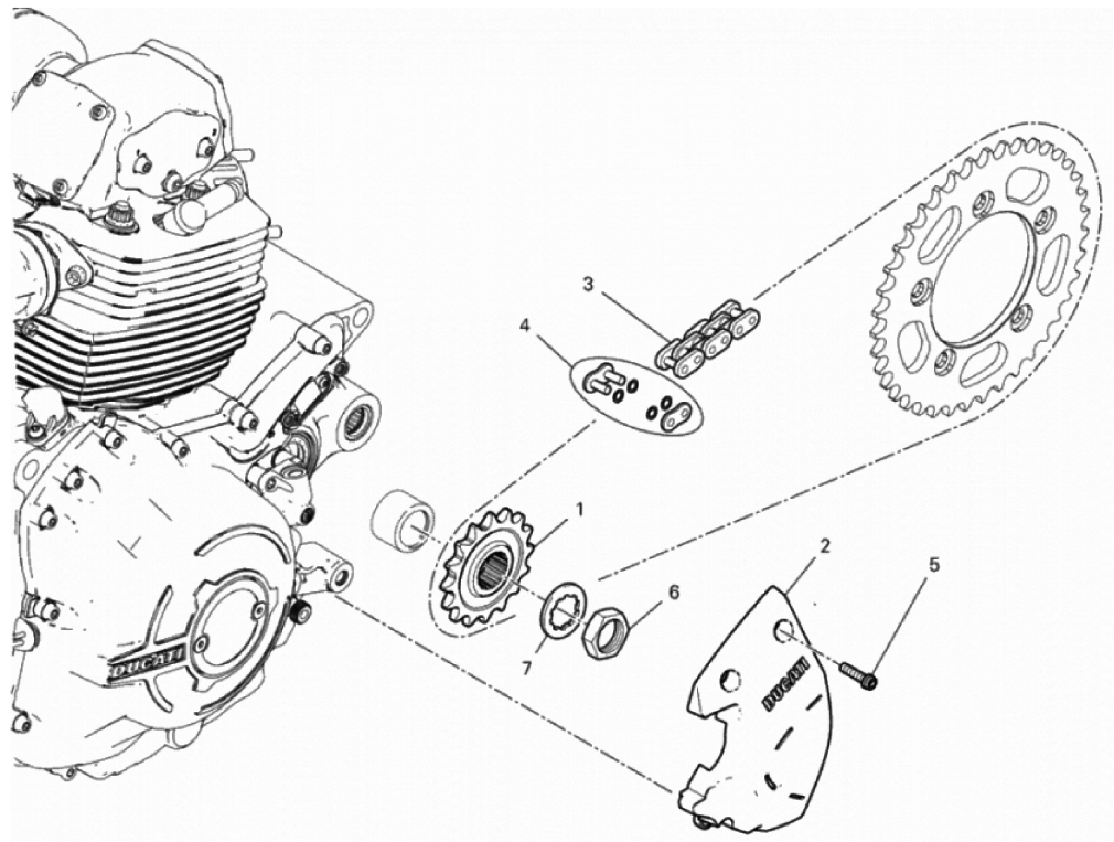 FRONT SPROCKET - CHAIN 