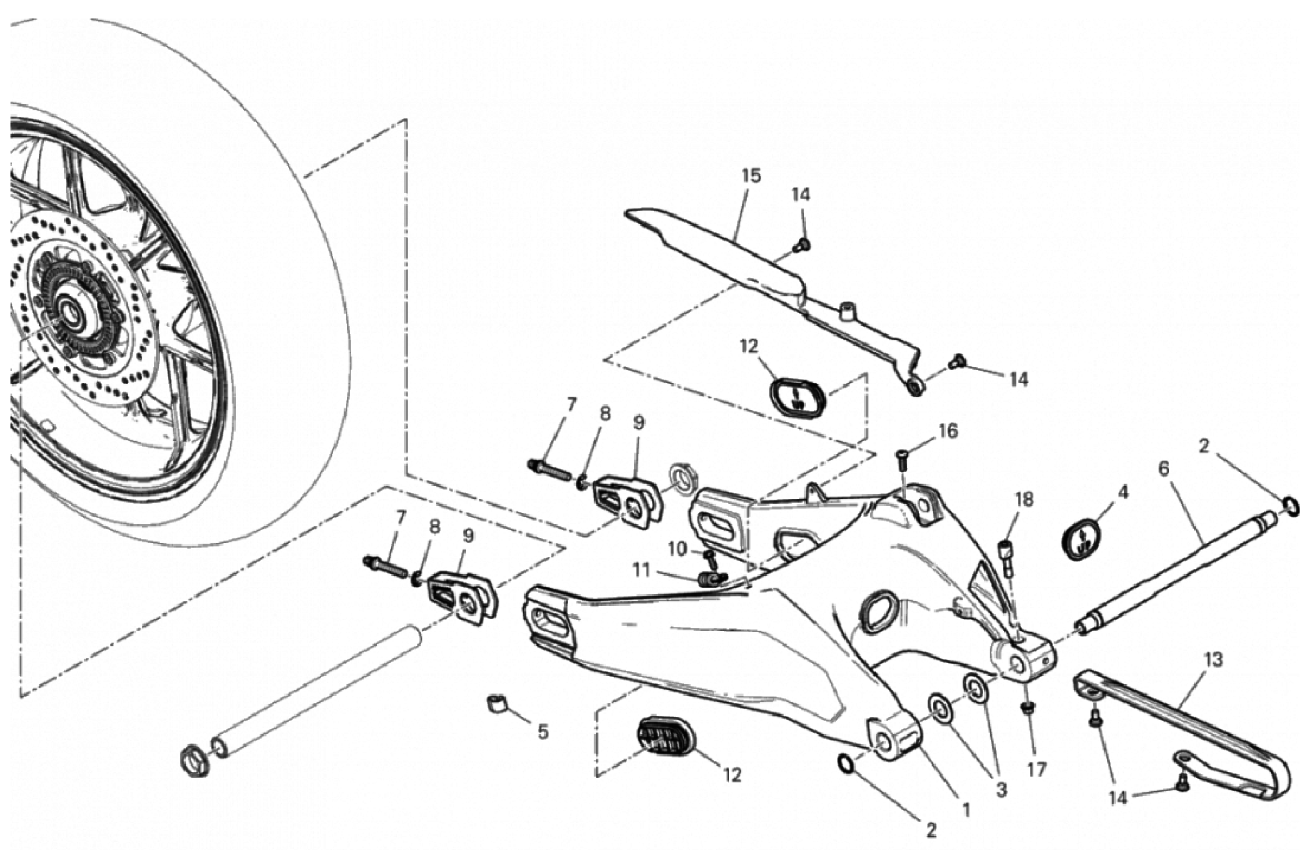 REAR SWINGING ARM 