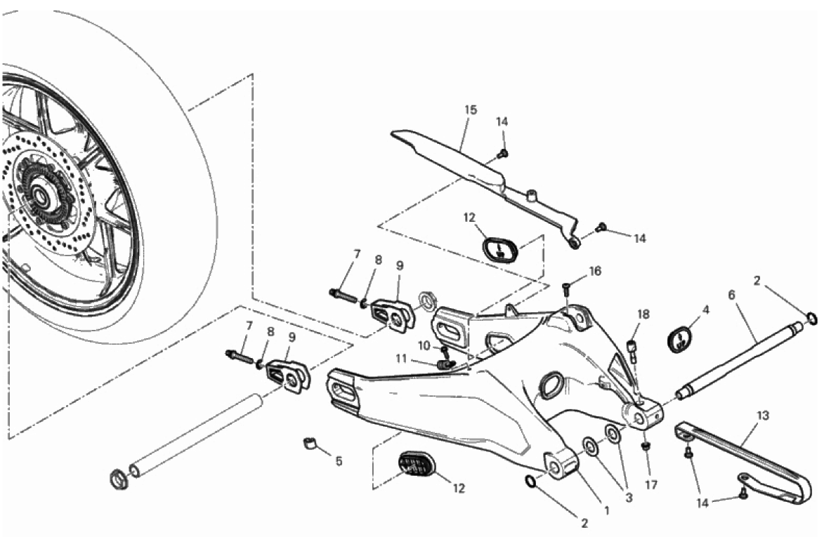 REAR SWINGING ARM 