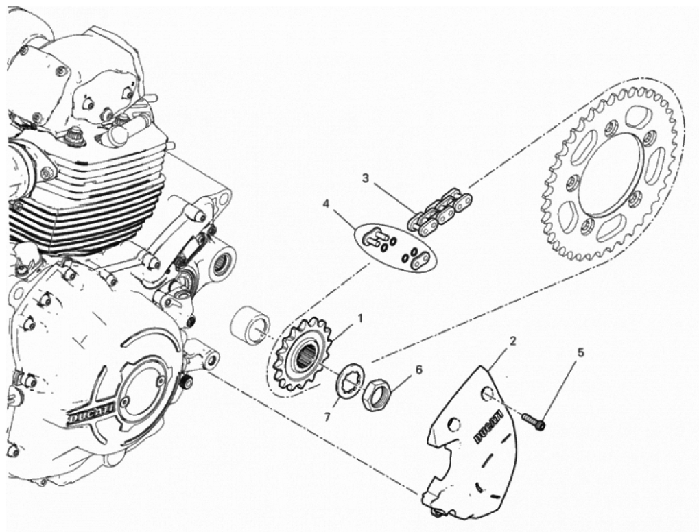 FRONT SPROCKET - CHAIN 