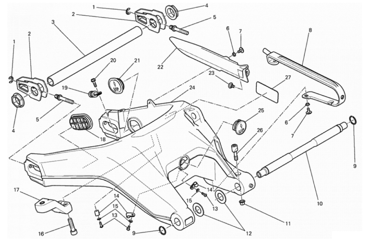 REAR SWINGING ARM 