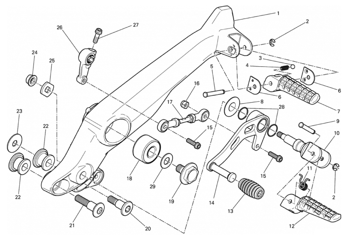 FOOTRESTS, LEFT 