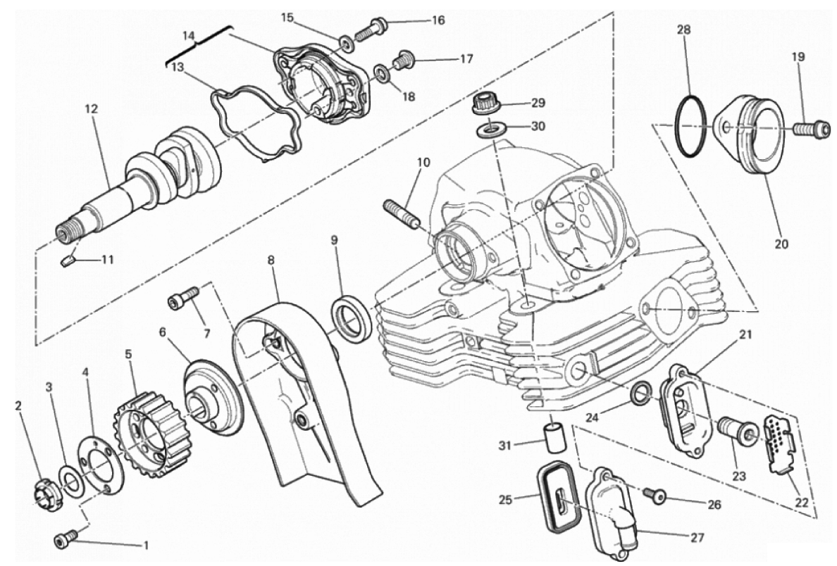 VERTICAL CYLINDER HEAD - TIMING 