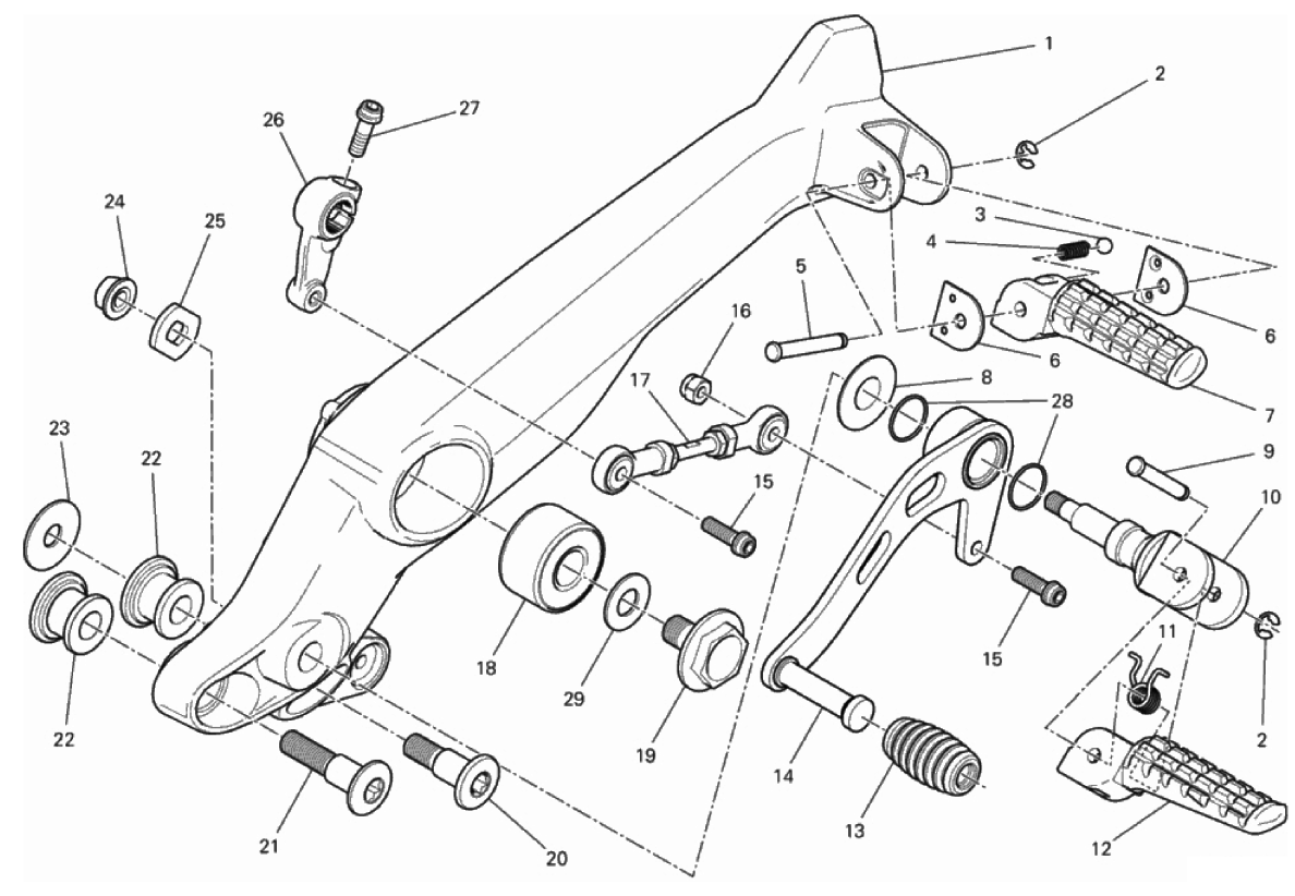 FOOTRESTS, LEFT 