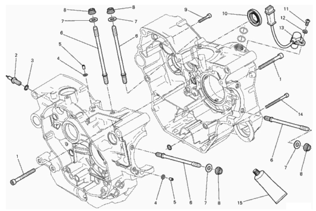 HALF-CRANKCASES PAIR 