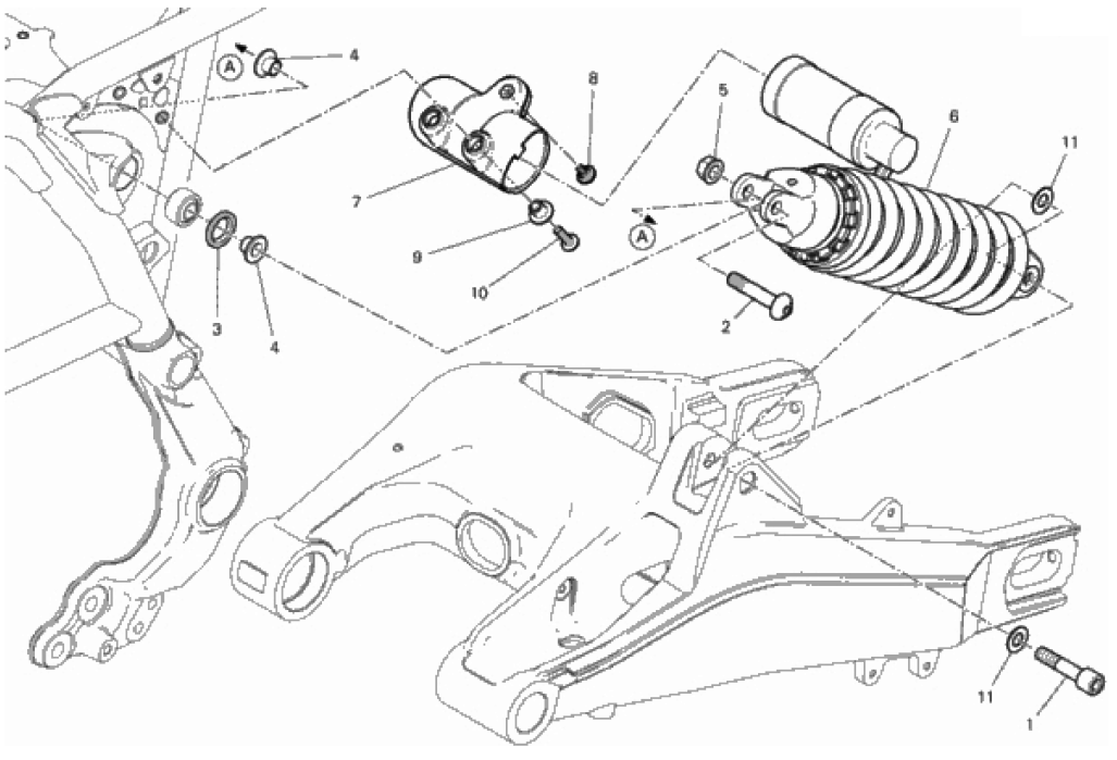 REAR SHOCK ABSORBER 