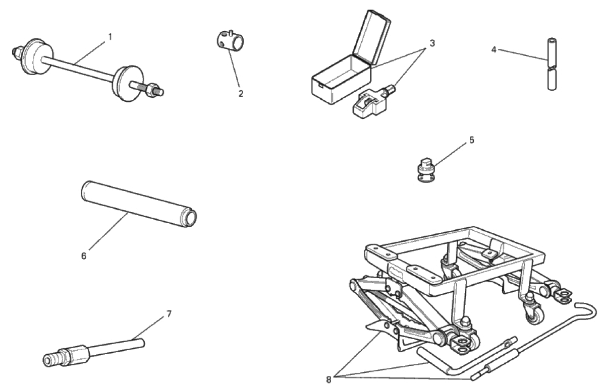 WORKSHOP SERVICE TOOLS, FRAME