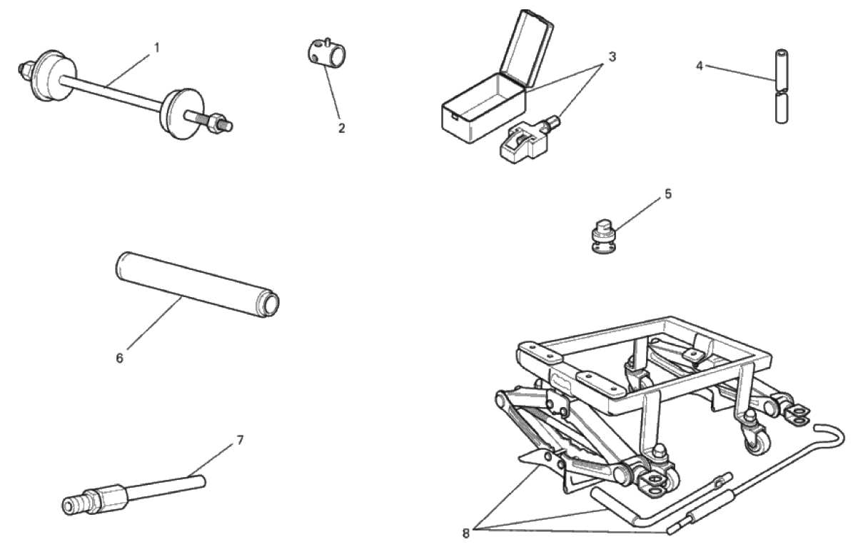 WORKSHOP SERVICE TOOLS, FRAME