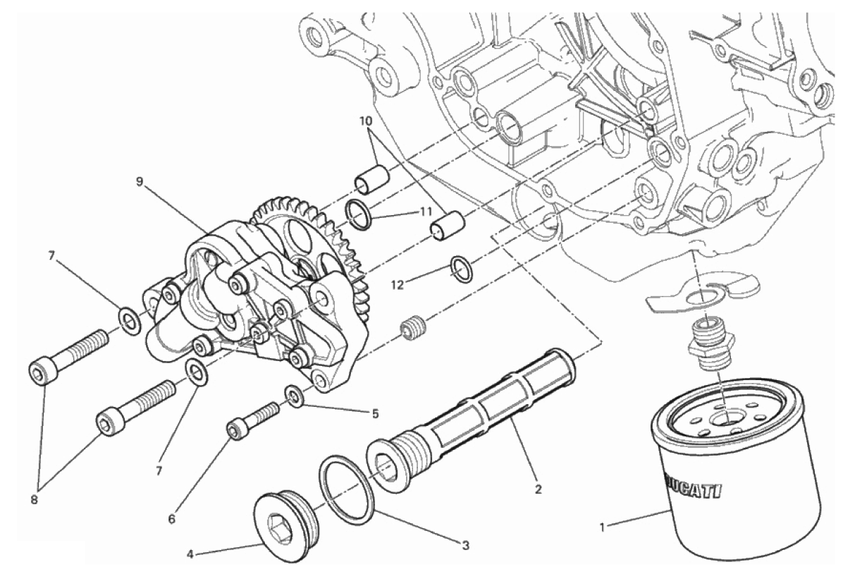 FILTERS AND OIL PUMP 