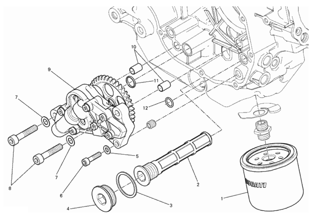 FILTERS AND OIL PUMP 