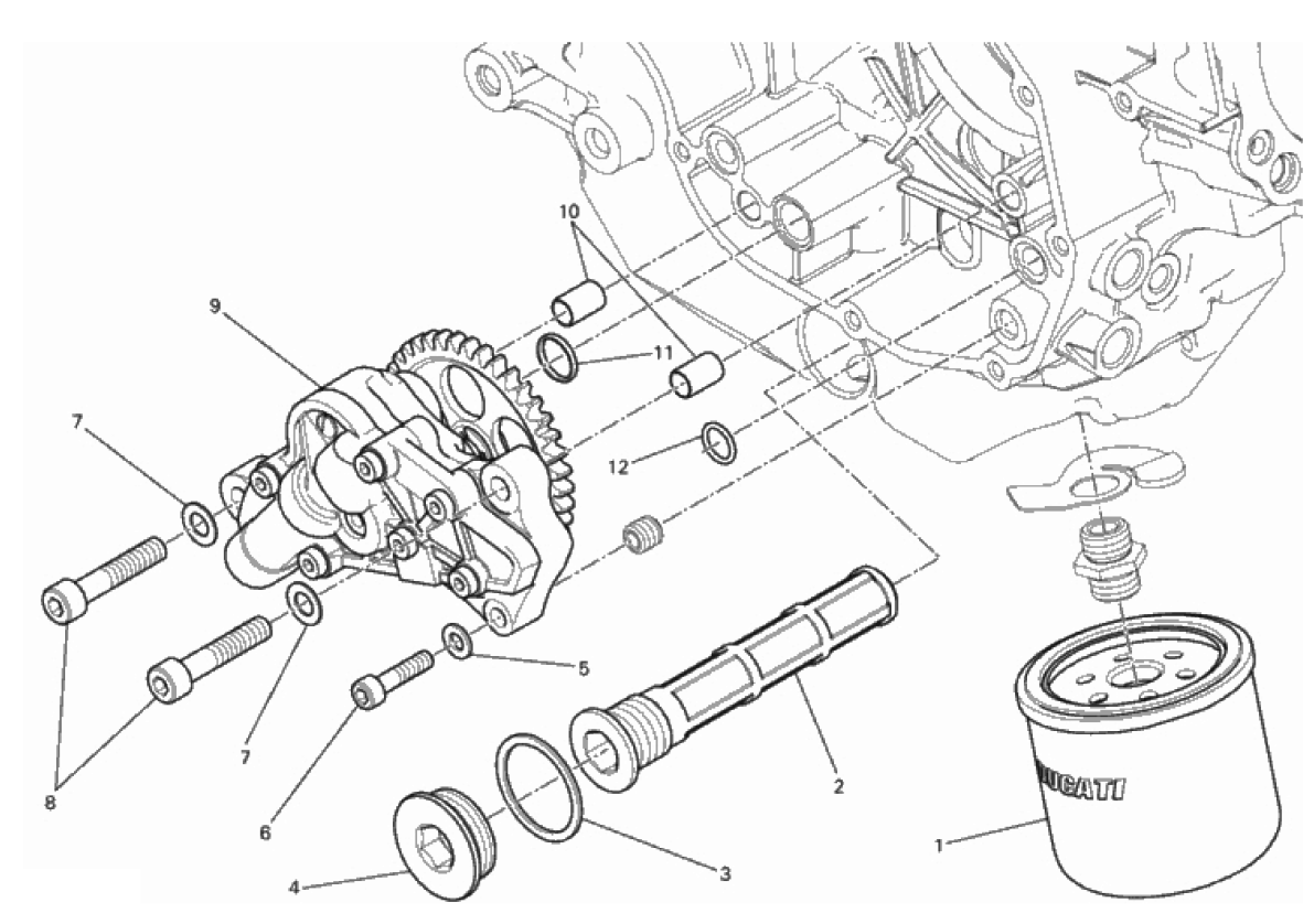 FILTERS AND OIL PUMP 