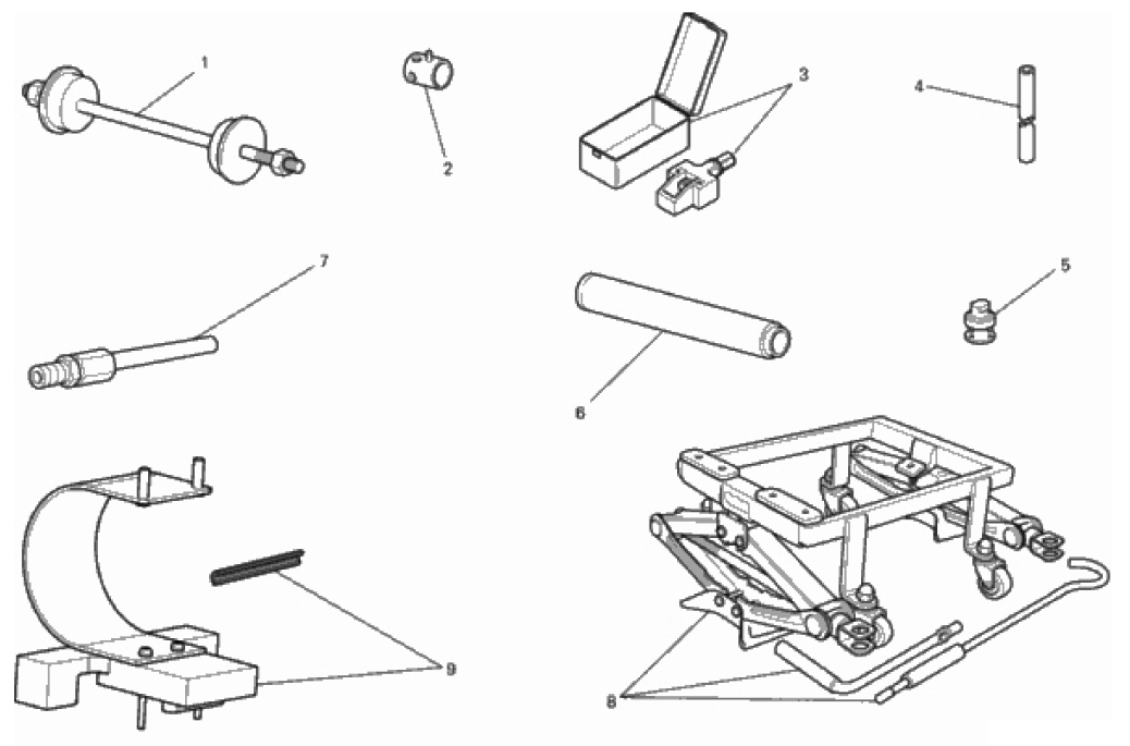 WORKSHOP SERVICE TOOLS, FRAME